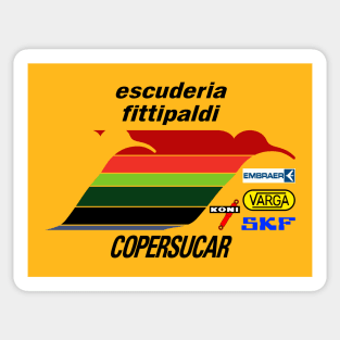 First and Only Brazilian F-1 Team Vintage Art Sticker